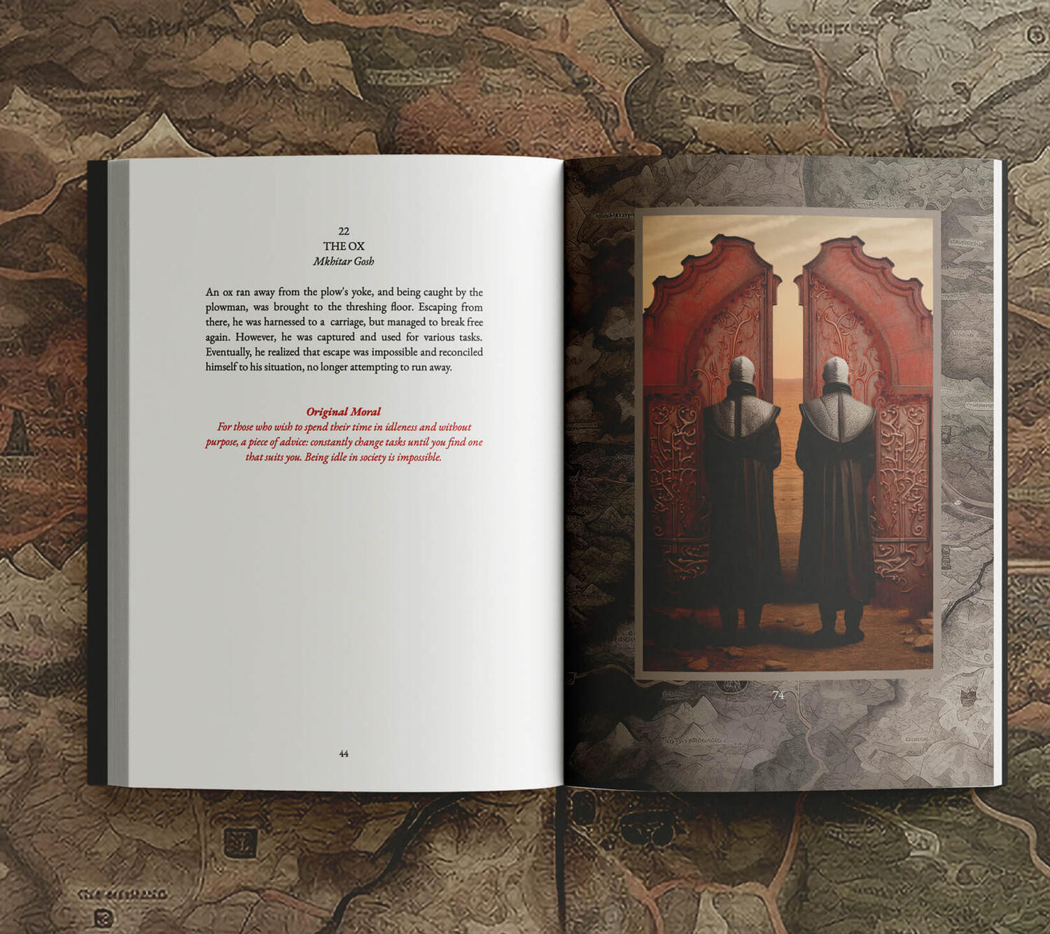 Sample pages from Foxbook: Medieval & Contemporary Fables from Armenia